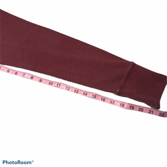 Bleu Ice Mens Sz XXL Shirt Waffle Knit Long Sleeve Crewneck Red New Without Tags - Picture 8 of 11